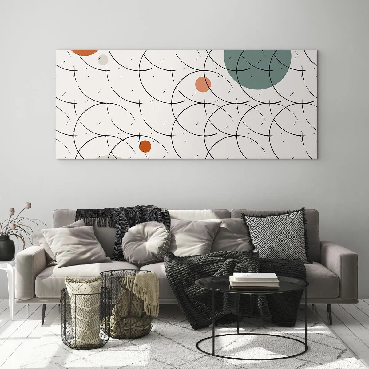 Cuadro sobre vidrio - Impresiones sobre Vidrio - Con espíritu pop-art - 100x40 cm