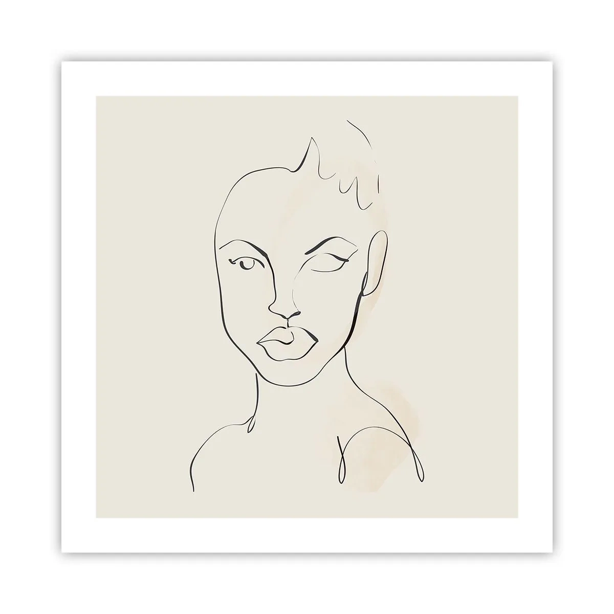 Póster - Un esbozo de sensualidad - 50x50 cm