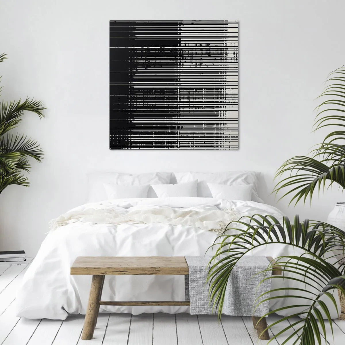 Cuadro sobre lienzo - Impresión de Imagen - Ondas y vibraciones - 40x40 cm