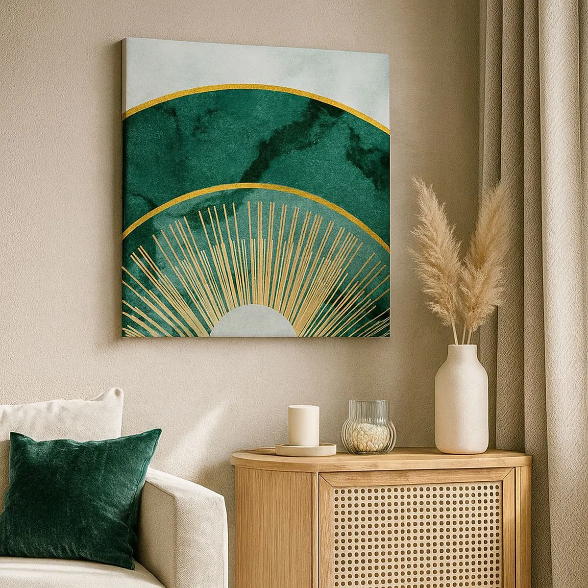 Cuadro sobre lienzo - Impresión de Imagen - Un sistema solar diferente - 30x30 cm