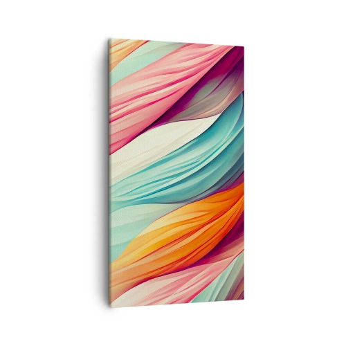 Cuadro sobre lienzo - Impresión de Imagen - Tejido arco iris - 45x80 cm