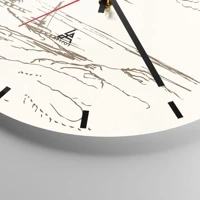 Esfera sin numeración, con rayas