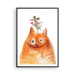 Póster en marco negro - Paradojas del amor - 70x100 cm