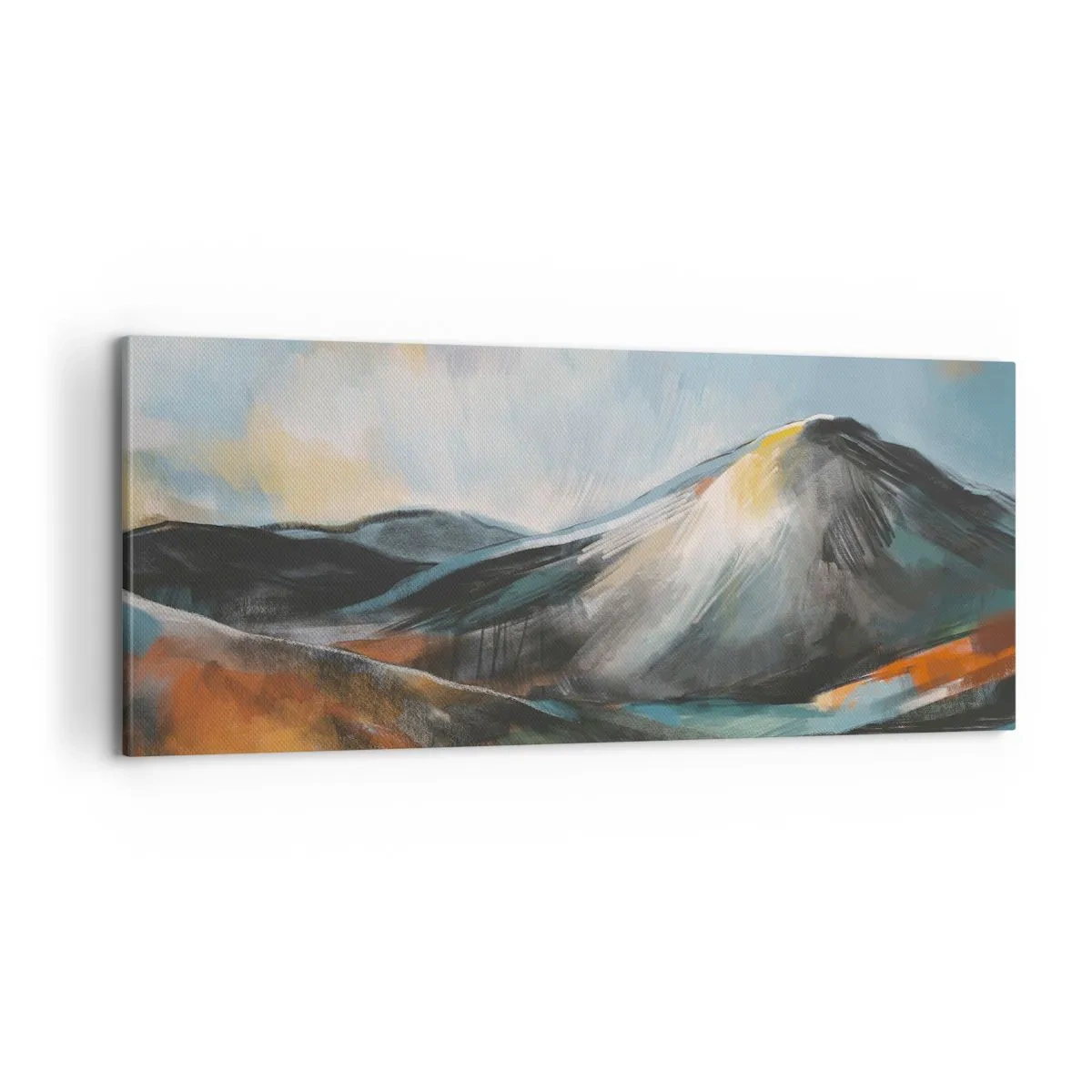 Cuadro sobre lienzo - Impresión de Imagen - Crudo y bello - 100x40 cm
