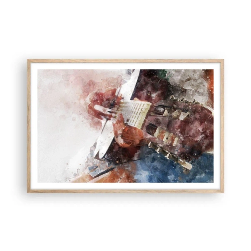 Póster en marco roble claro - ¿Y qué opinas? - 91x61 cm