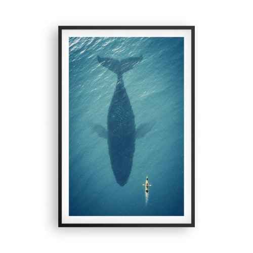 Póster en marco negro - Encuentro en el océano - 61x91 cm