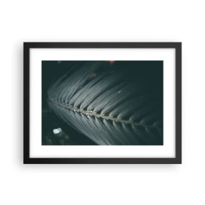 Póster en marco negro - La precisión de la naturaleza - 40x30 cm