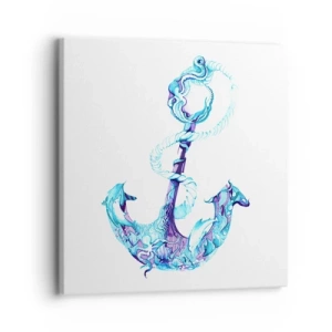 Cuadro sobre lienzo - Impresión de Imagen - Los secretos del mar - 30x30 cm