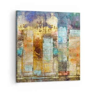 Cuadro sobre lienzo - Impresión de Imagen - Metrópolis soleada - 60x60 cm