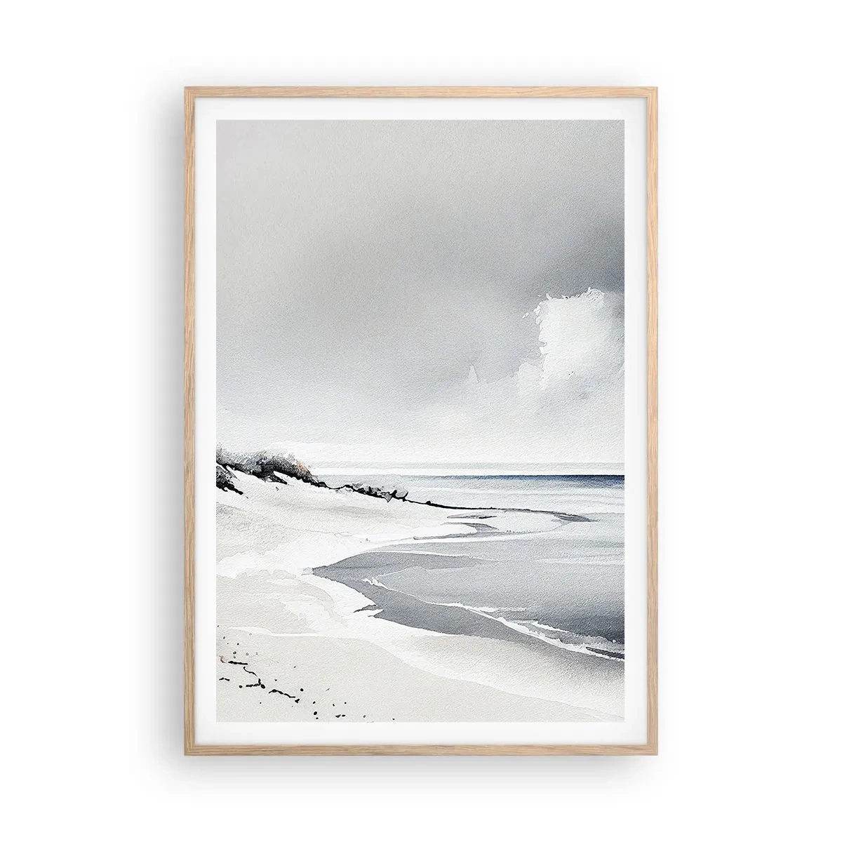 Póster en marco roble claro - Juntos desde el principio de los tiempos - 70x100 cm