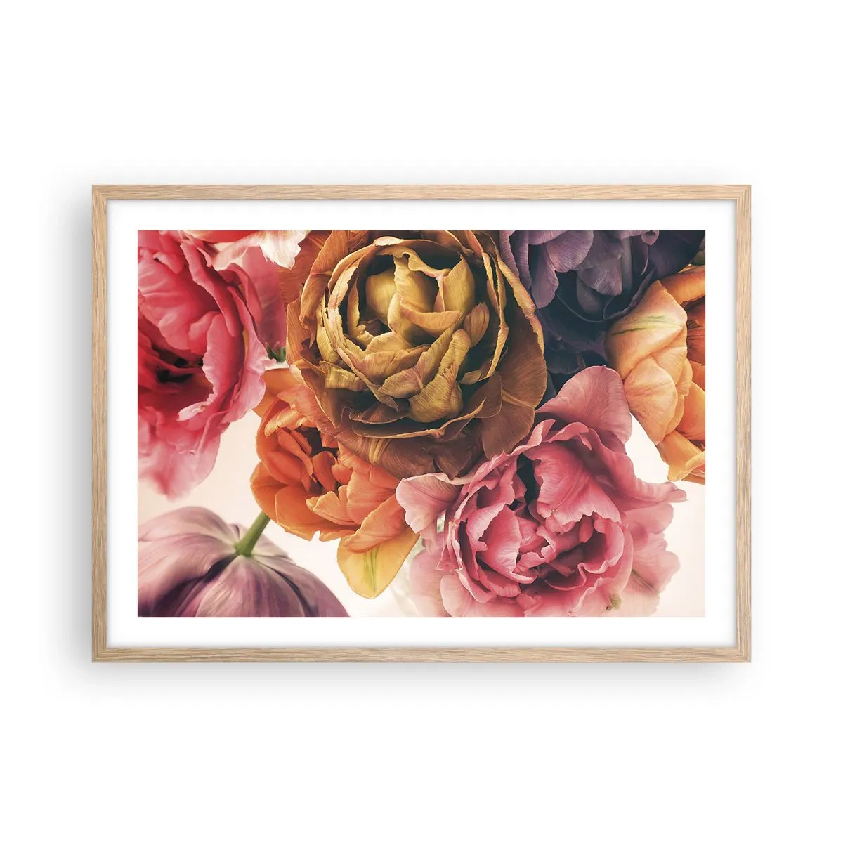 Póster en marco roble claro - Celebración de la vida - 70x50 cm