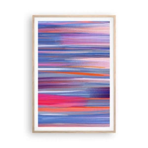 Póster en marco roble claro - Ascensión - 70x100 cm