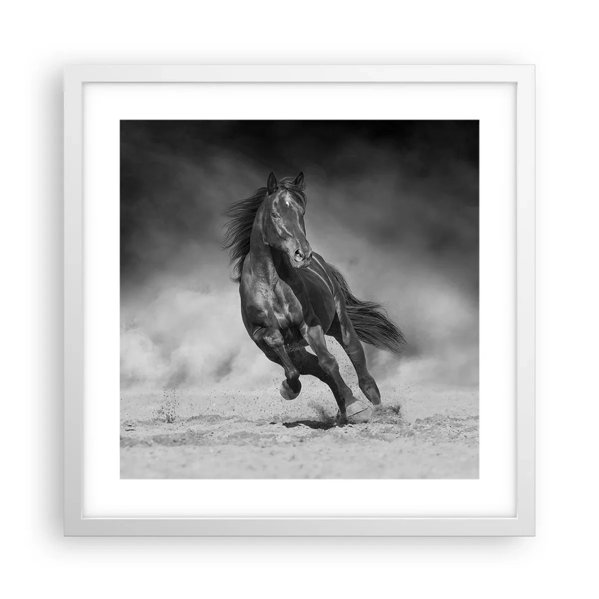 Póster en marco blanco - Digno del propio emir - 40x40 cm