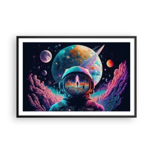 Póster en marco negro - Sueños de niño - 91x61 cm