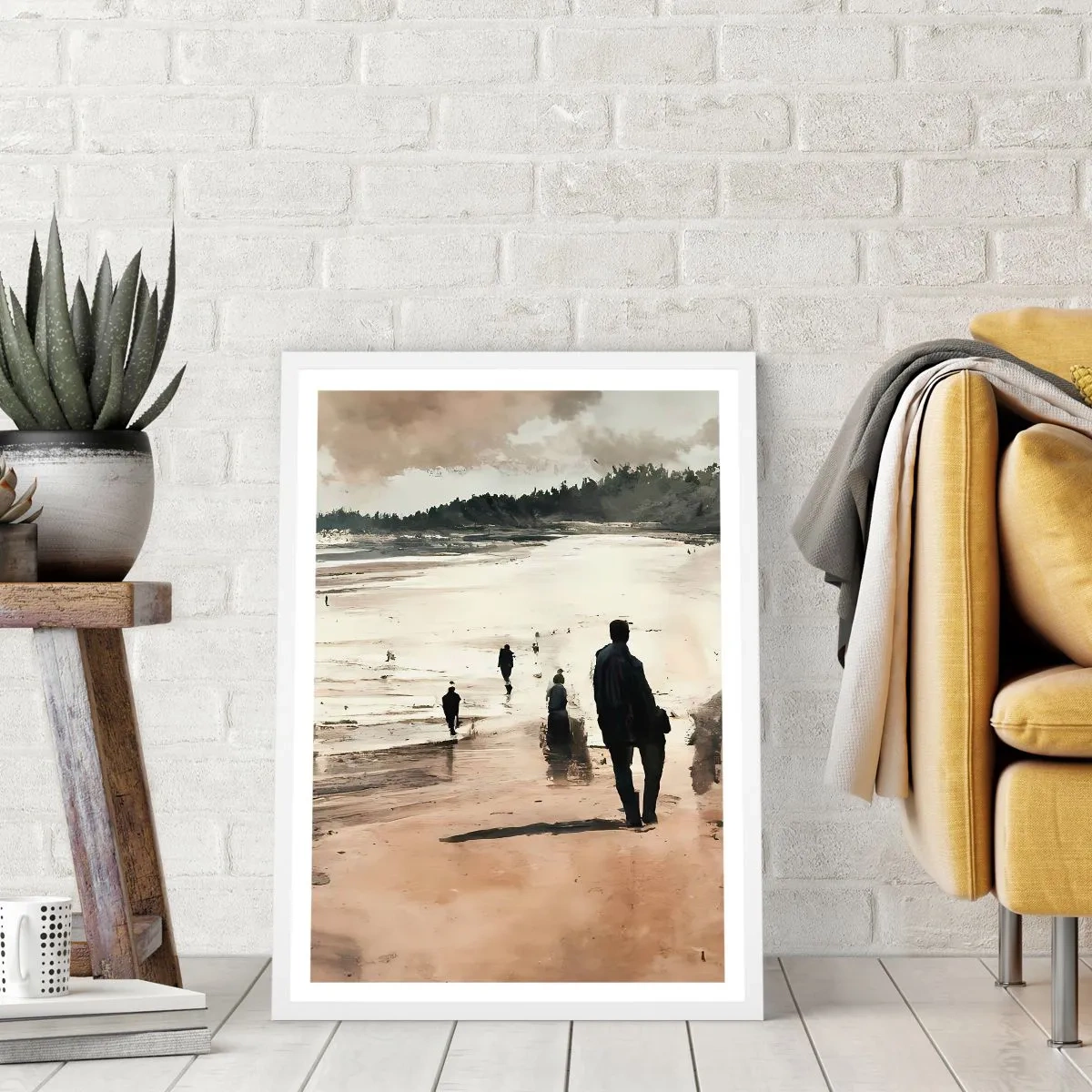 Póster en marco blanco - Un sueño evocado - 70x100 cm