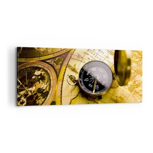 Cuadro sobre lienzo - Impresión de Imagen - ¿Hasta el fin del mundo? - 100x40 cm