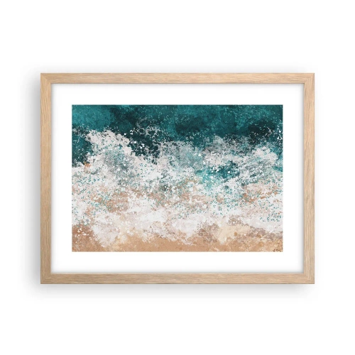 Póster en marco roble claro - Historias del mar - 40x30 cm
