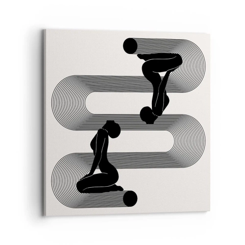 Cuadro sobre lienzo - Impresión de Imagen - Simetría sensual - 70x70 cm