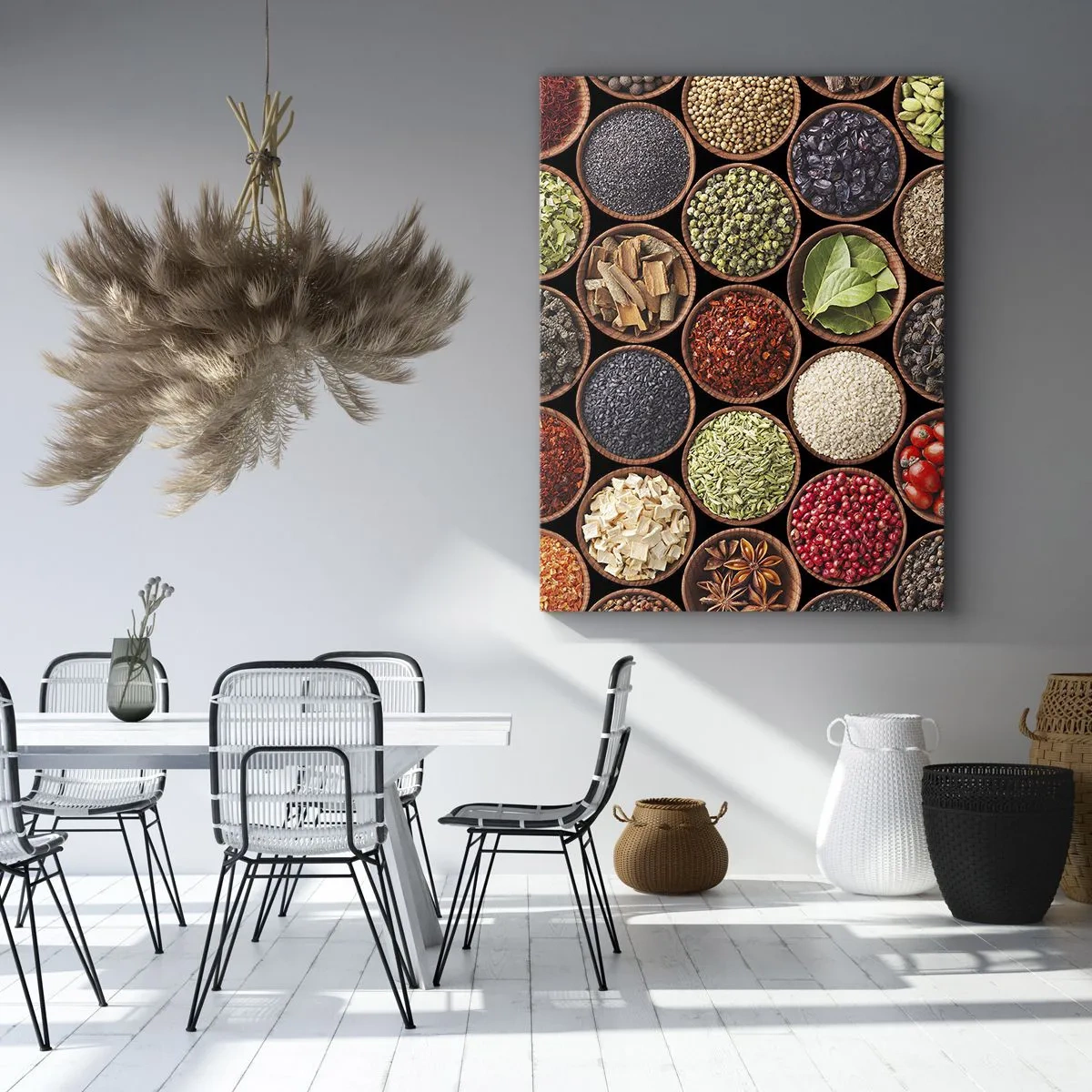 Cuadro sobre lienzo - Impresión de Imagen - Todos los sabores del mundo - 65x120 cm