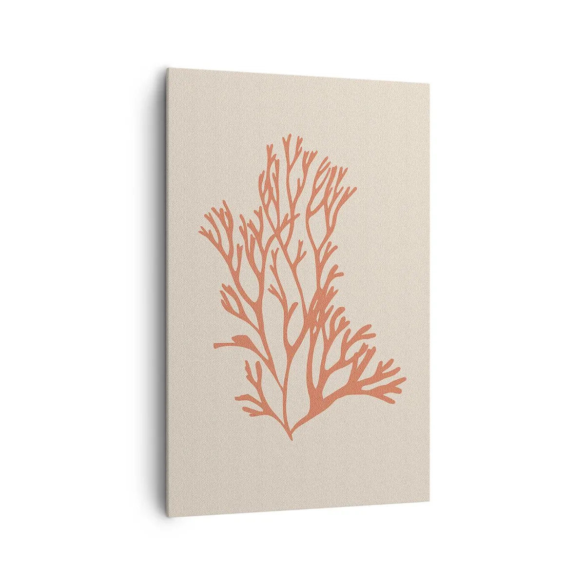 Cuadro sobre lienzo - Impresión de Imagen - Filigrana de coral - 80x120 cm