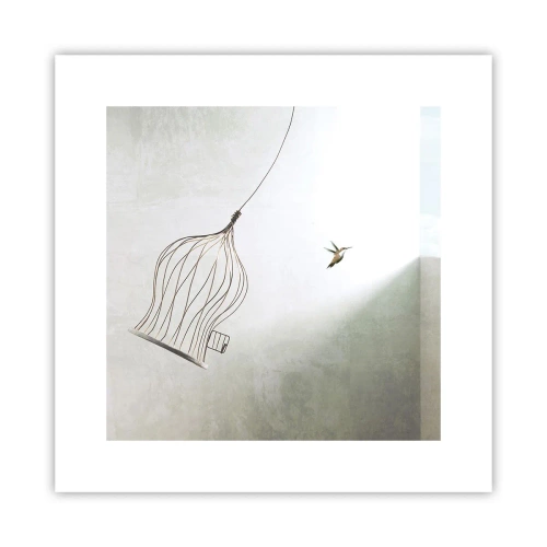 Póster - Aquí debo estar - 30x30 cm