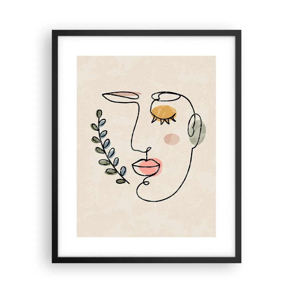 Póster en marco negro - Calma encontrada - 40x50 cm