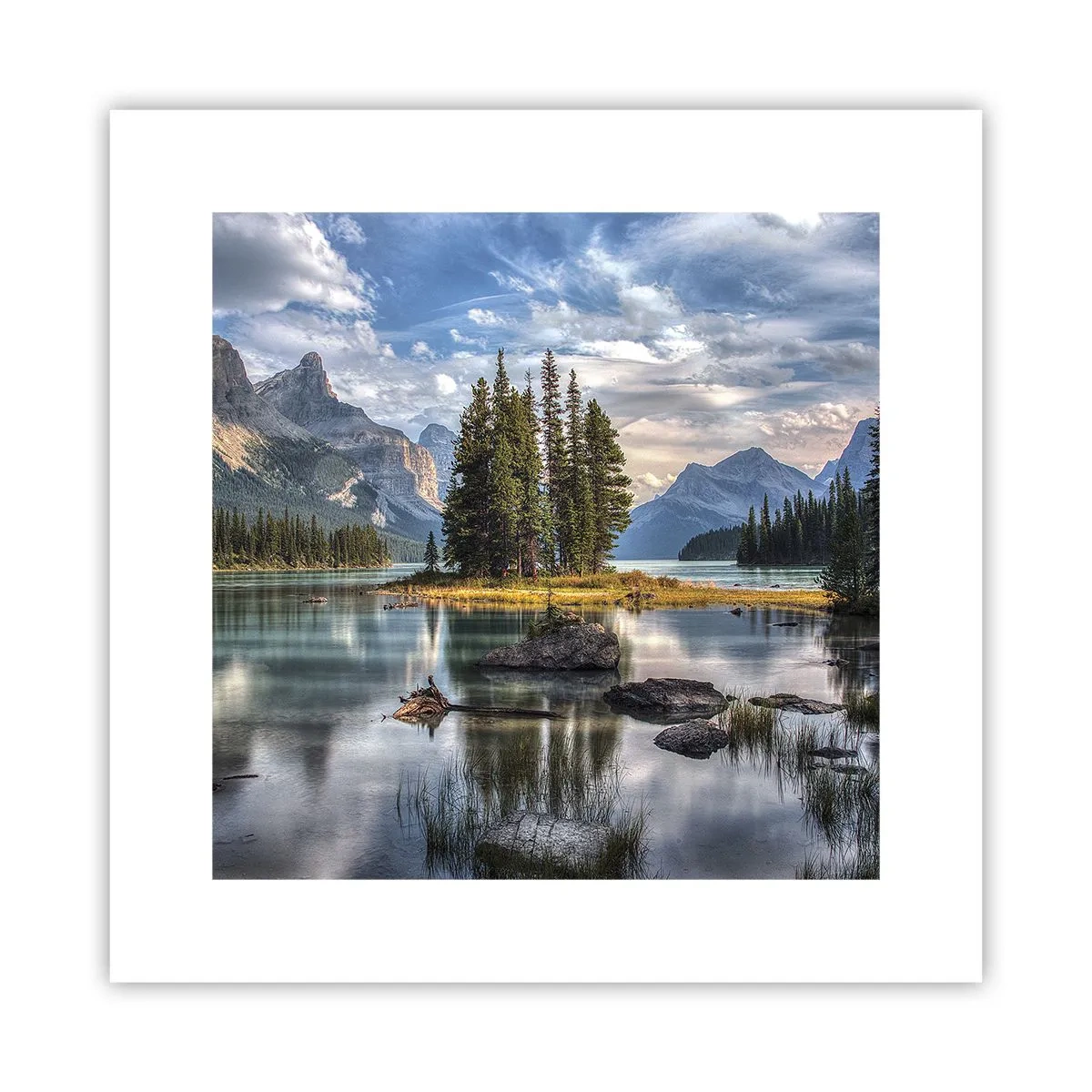 Póster - Sobre el agua cristalina... - 30x30 cm