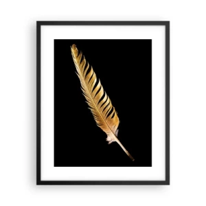 Póster en marco negro - Pluma de alta calidad - 40x50 cm