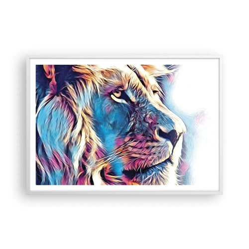 Póster en marco blanco - La sabiduría de la naturaleza - 100x70 cm