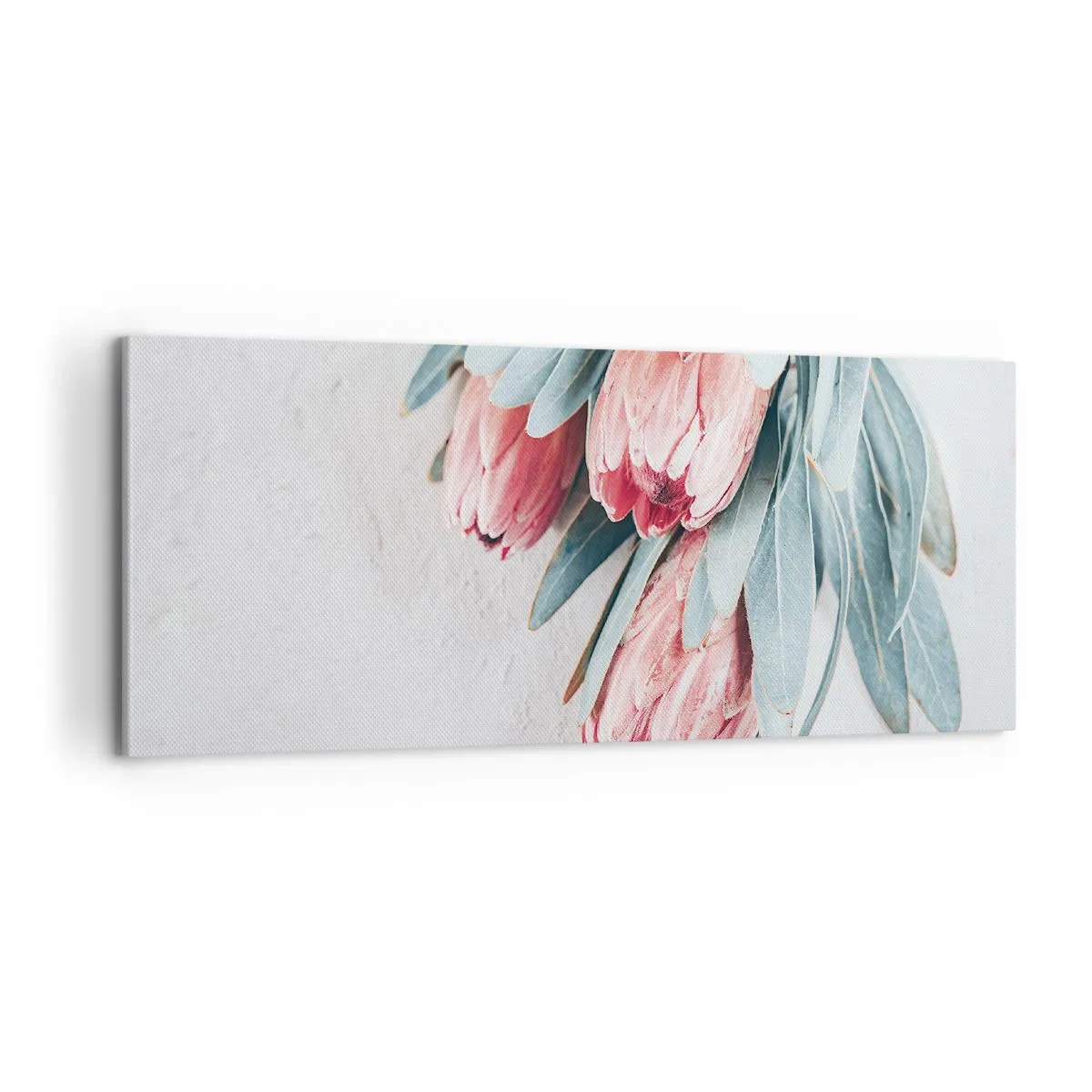 Cuadro sobre lienzo - Impresión de Imagen - Avergonzada de su propia belleza - 100x40 cm