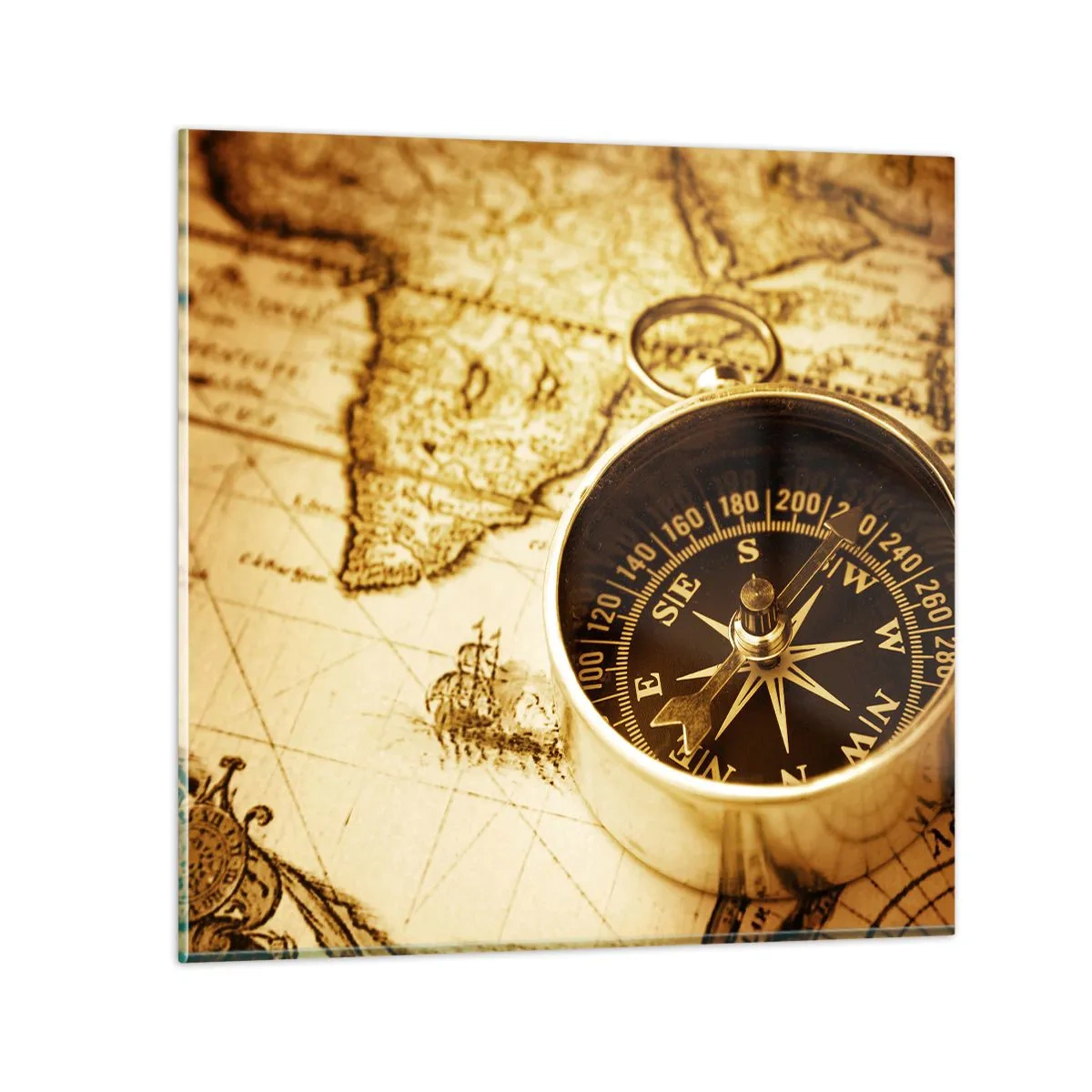 Cuadro sobre vidrio - Impresiones sobre Vidrio - ¿Este u Oeste? - 40x40 cm