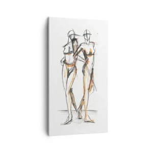 Cuadro sobre lienzo - Impresión de Imagen - Un estudio sobre el encanto - 45x80 cm