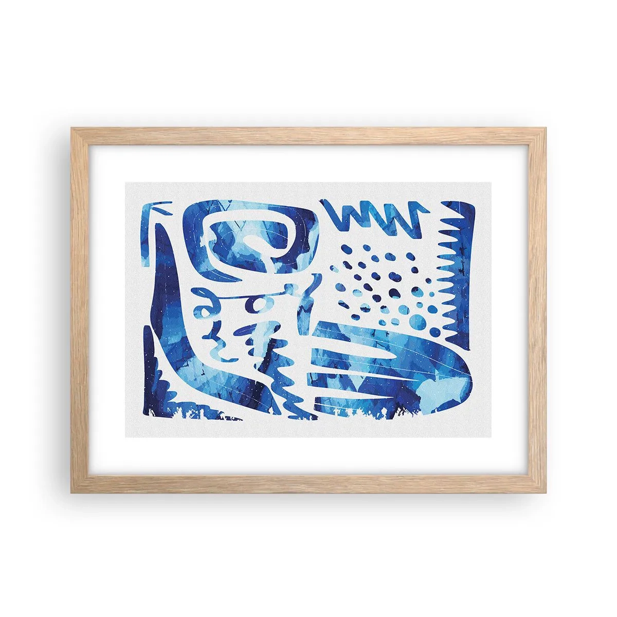 Póster en marco roble claro - Vuelta a las raíces - 40x30 cm