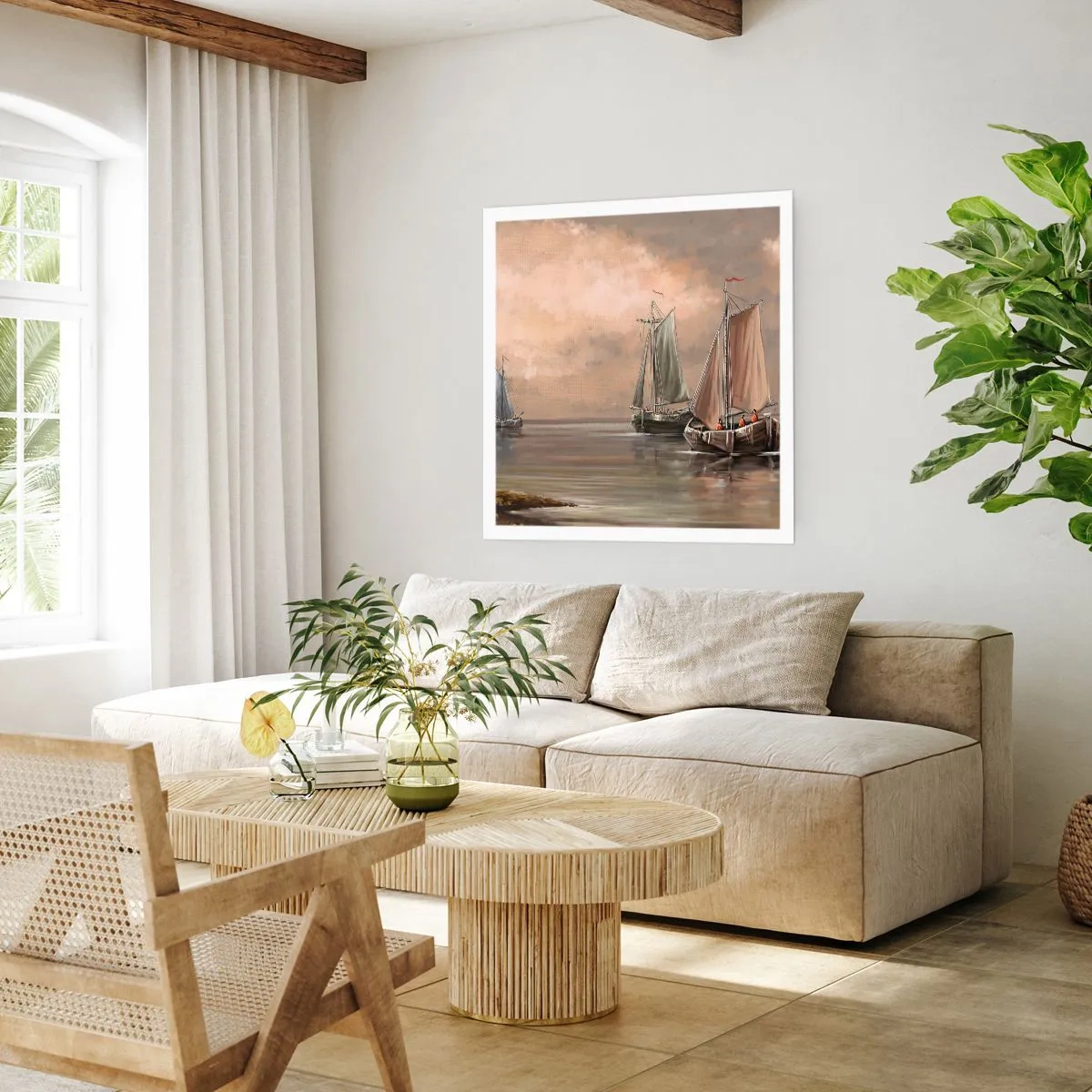 Póster - El regreso de los marineros - 40x40 cm