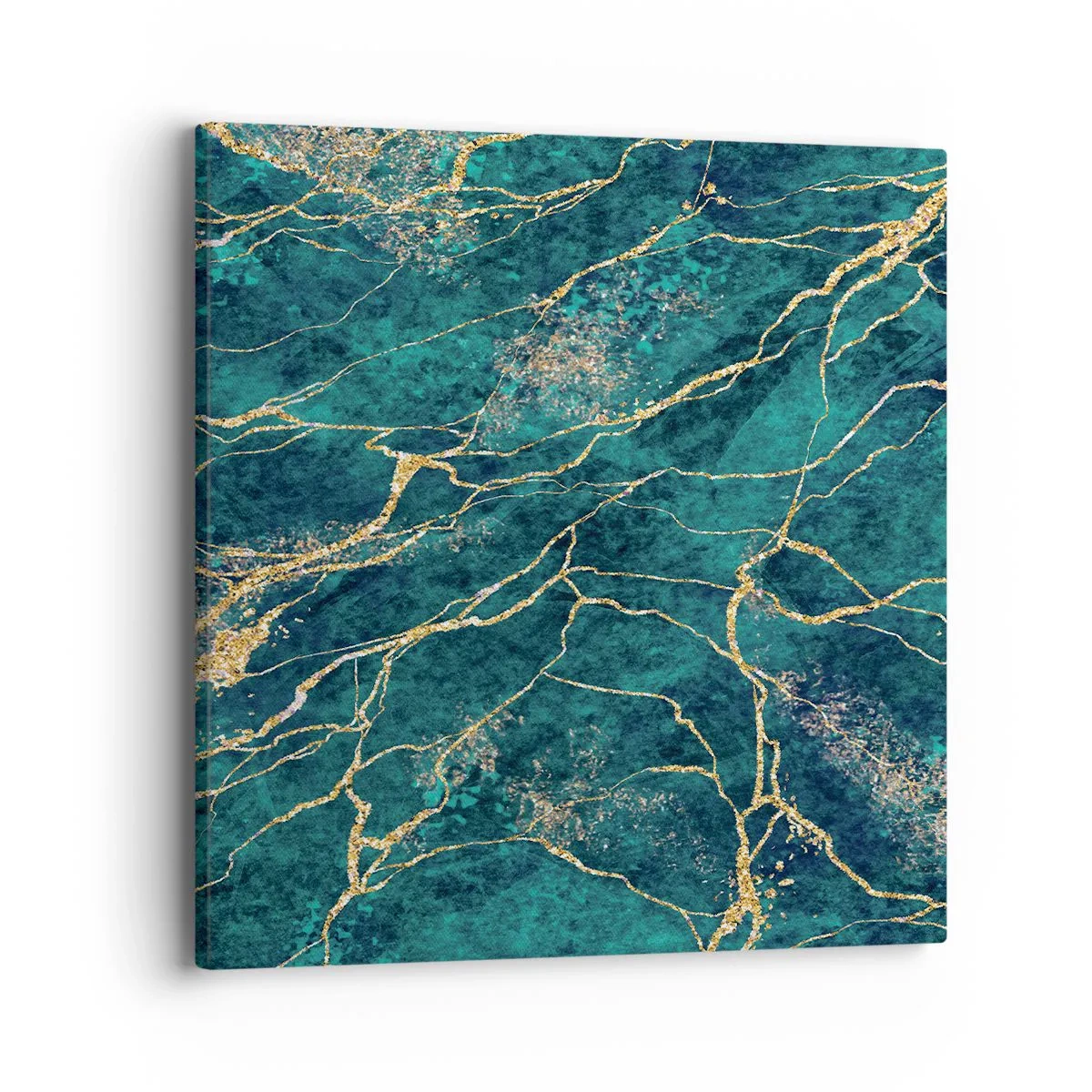 Cuadro sobre lienzo - Impresión de Imagen - Riachuelos de oro - 40x40 cm