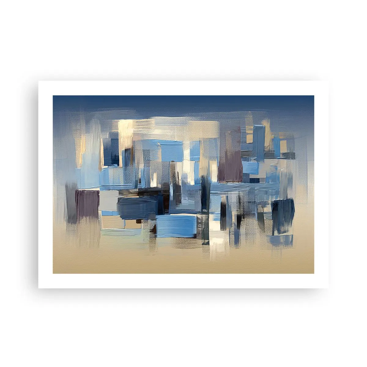 Póster - Construcción azul - 70x50 cm