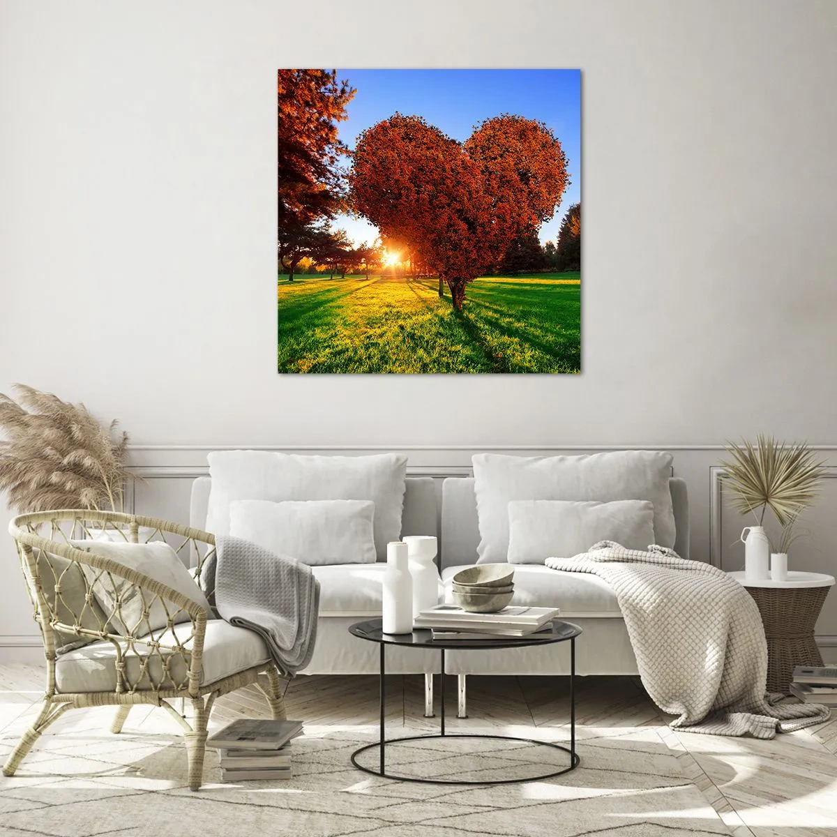 Cuadro sobre vidrio - Impresiones sobre Vidrio - Y cómo no amar el otoño - 30x30 cm