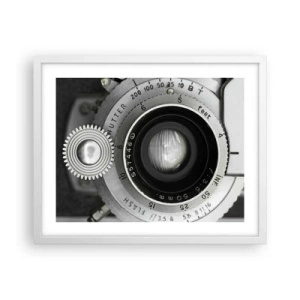 Póster en marco blanco - Una historia de Hollywood - 50x40 cm