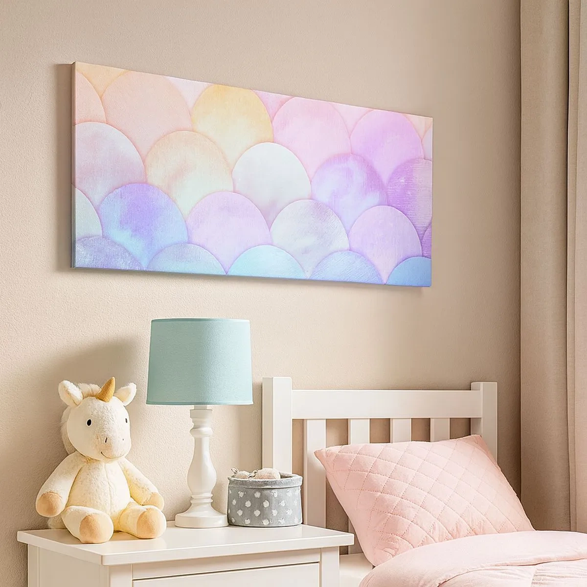 Cuadro sobre lienzo - Impresión de Imagen - Concha de perla - 100x40 cm