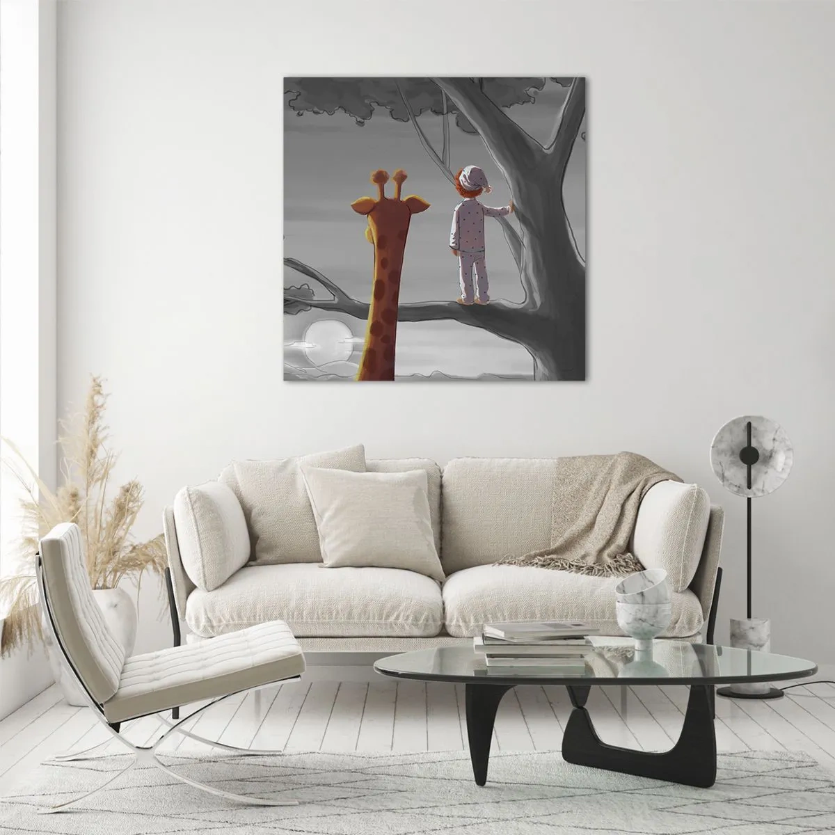 Cuadro sobre vidrio - Impresiones sobre Vidrio - ¿Está sucediendo de verdad? - 70x70 cm