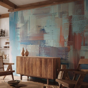 Fotomural Premium Canvas - Alcanzando la luz - Pastel, Minimalismo, Brillante - 500x350 cm