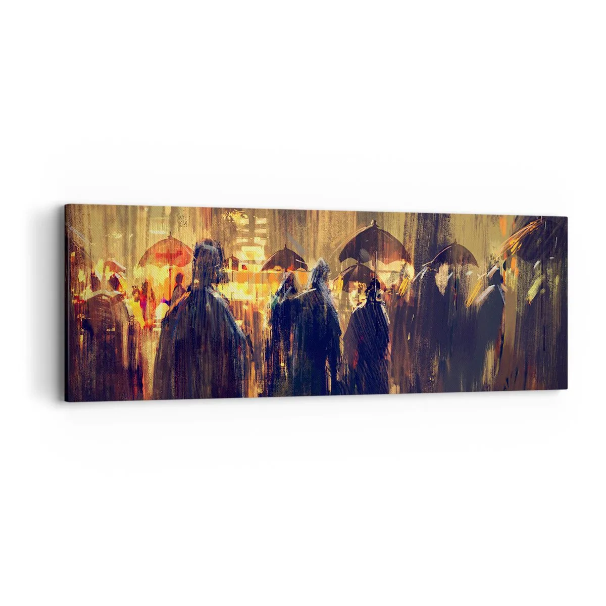 Cuadro sobre lienzo - Impresión de Imagen - Seguidores de la lluvia - 90x30 cm