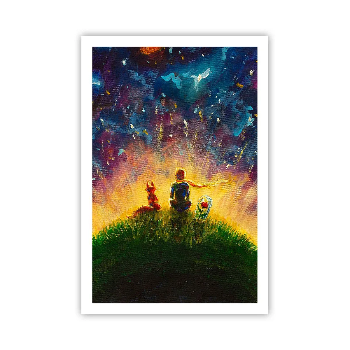 Póster - Amor y amistad - lo único entero - 61x91 cm