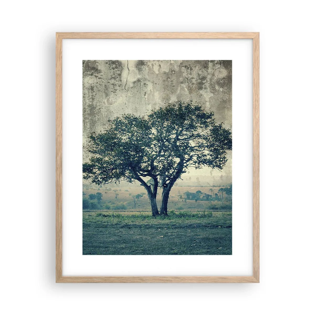 Póster en marco roble claro - El manzano - 40x50 cm