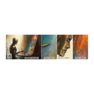 Muestra De Fotomural Standard Eco - Arte del futuro - Cuadro, Robot, Cepillar - 100x30 cm