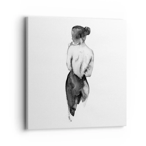 Cuadro sobre lienzo - Impresión de Imagen - Sin ella el mundo deja de tener sentido - 40x40 cm