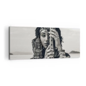 Cuadro sobre lienzo - Impresión de Imagen - La música propia de Oriente - 100x40 cm