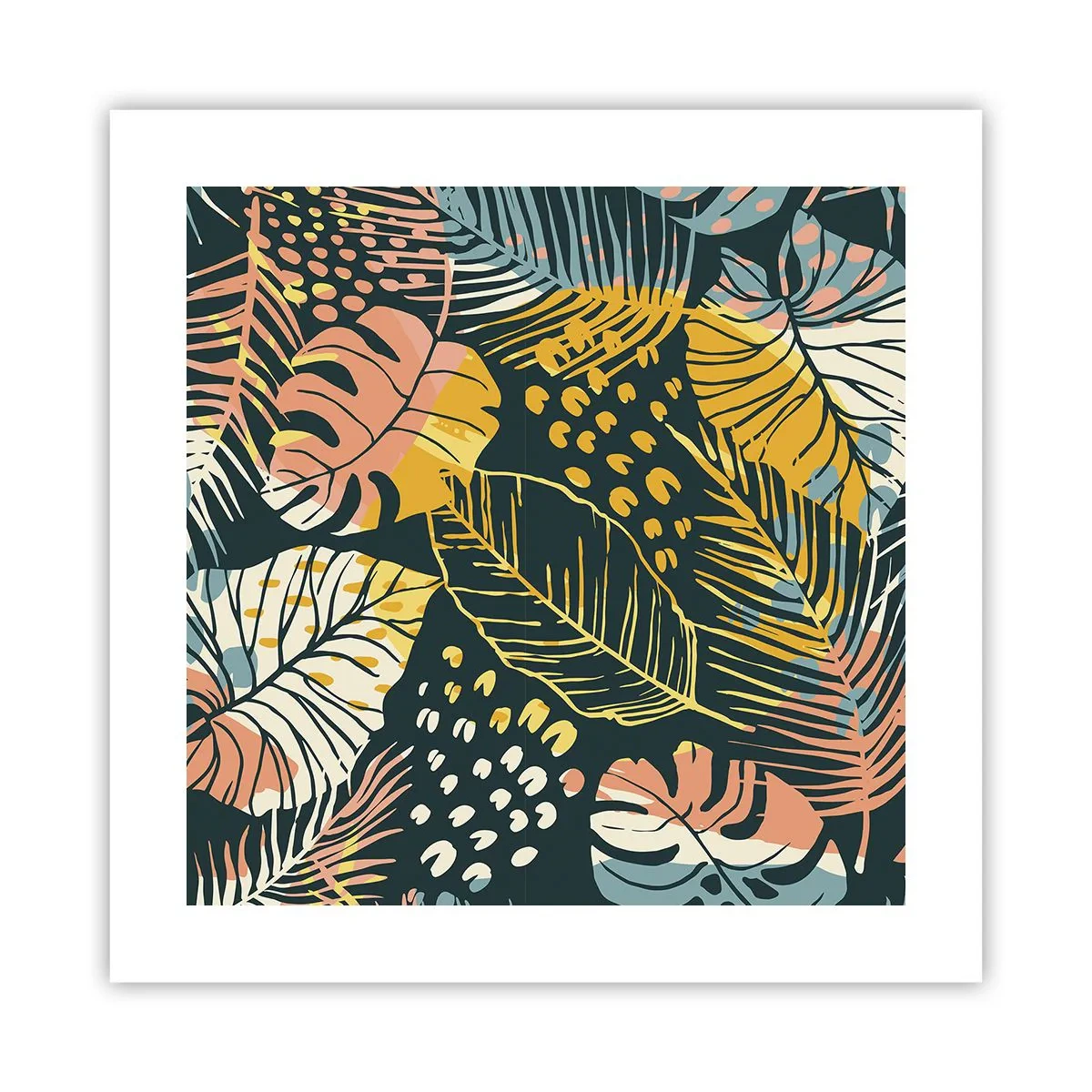 Póster - Una frondosa fantasía - 40x40 cm