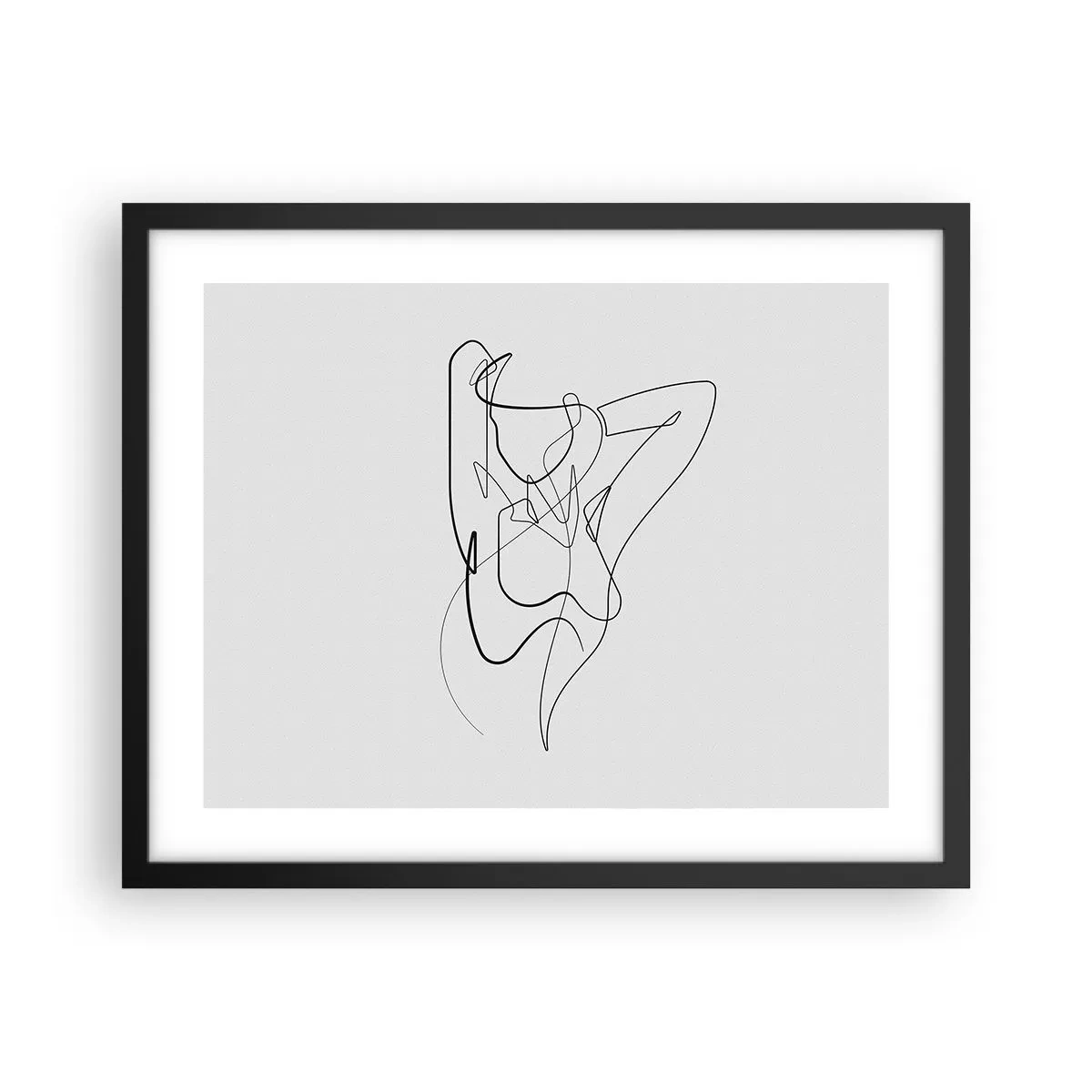 Póster en marco negro - Realmente, tal y como eres - 50x40 cm