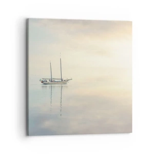Cuadro sobre lienzo - Impresión de Imagen - En un mar de silencio - 70x70 cm